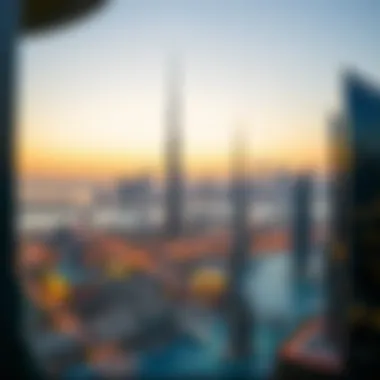 Breathtaking Dubai Skyline from Olivia Residence Scenic view of the Dubai skyline