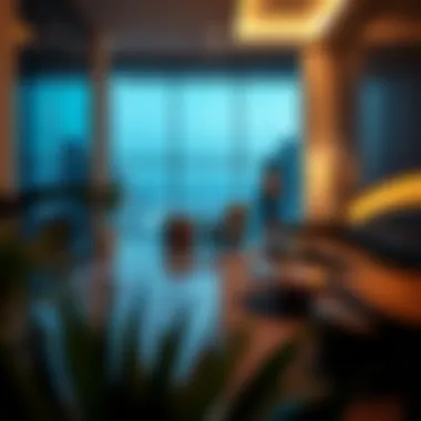 Amenities Promoting Contemporary Urban Living Amenities and leisure spaces highlighting modern urban lifestyle