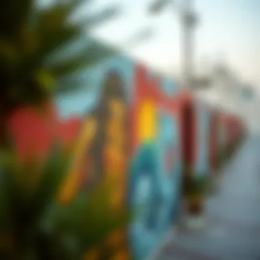 Artistic Expression in Al Quoz Artistic mural showcasing the creative spirit of Al Quoz