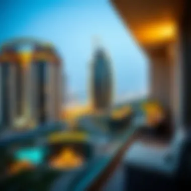 Stunning Balcony View Stunning view from a balcony in Pyramisa Hotel Apartments