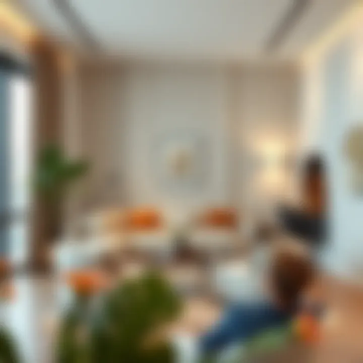 Chic Studio Setting in Dubai Modern studio interior with stylish decor