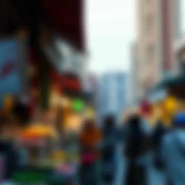 Cultural Diversity in Deira's Local Market Local market scene representing cultural diversity in Deira