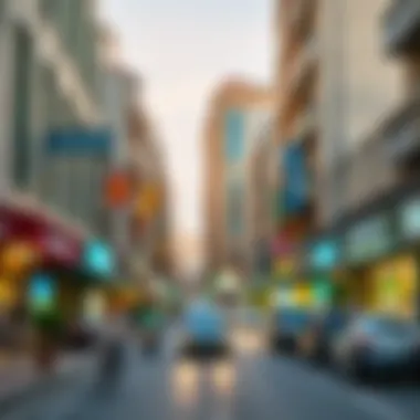 Vibrant Street View of Deira Vibrant street view showcasing Deira's lively atmosphere