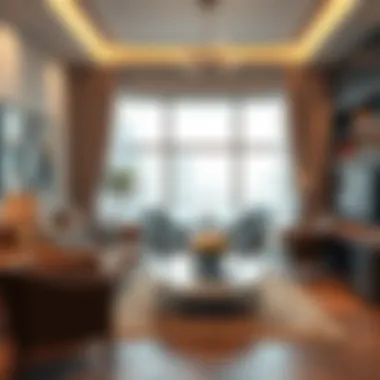 Cozy Living Area Showcasing Bur Dubai's Charm Cozy living area showcasing Bur Dubai's charm