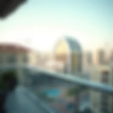 Elegant View from a Balcony in Bur Dubai Elegant view from a balcony in Bur Dubai