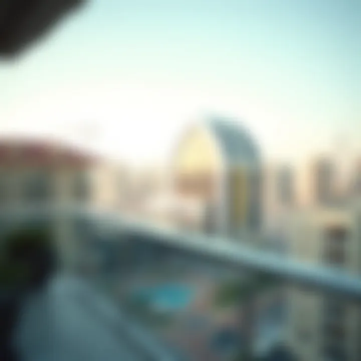 Elegant View from a Balcony in Bur Dubai Elegant view from a balcony in Bur Dubai