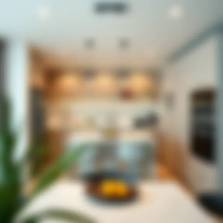 Modern Apartment Kitchen with Amenities Modern apartment kitchen with amenities