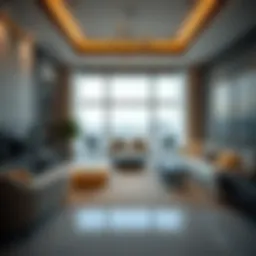 Detailed floor plan layout of a luxury apartment in Royal Atlantis