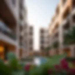 Exterior view showcasing unique architectural design of Safeer Residences