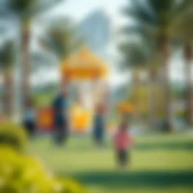 Recreational Activities in Safiya Park Families enjoying recreational activities in Safiya Park