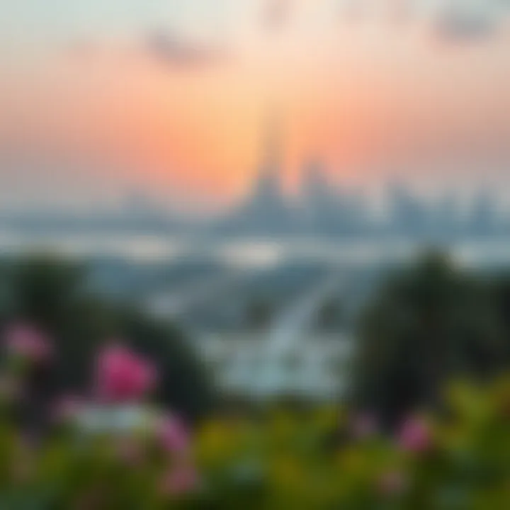 Scenic View of Safiya Park Scenic view of Safiya Park with city skyline in the background