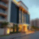 Exterior view of Savoy Suites showcasing modern architecture