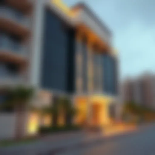 Exterior view of Savoy Suites showcasing modern architecture