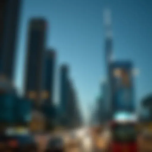 Stunning skyscrapers lining Sheikh Zayed Road