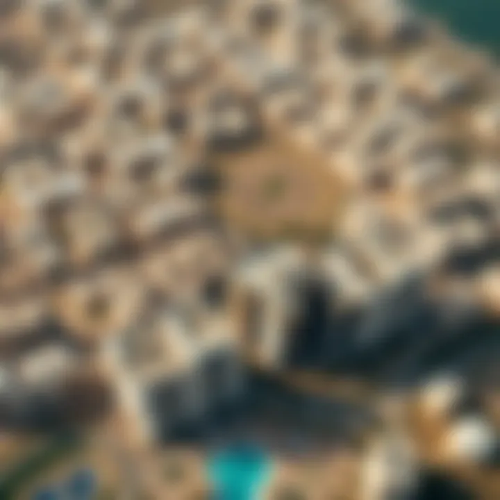 Aerial View of Shorooq Land Location Aerial view highlighting the prime location of Shorooq Land