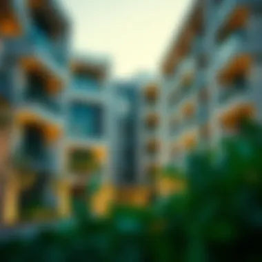 Luxurious residential area within Sobha City highlighting modern architecture