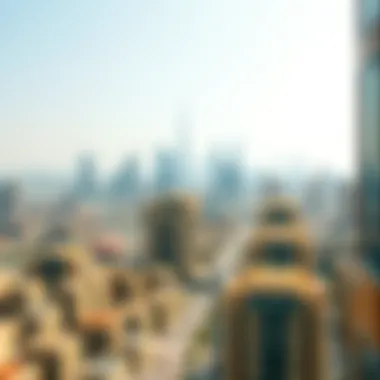 Exploring Dubai's Diverse Neighborhoods Aerial view of Dubai skyline showcasing various neighborhoods