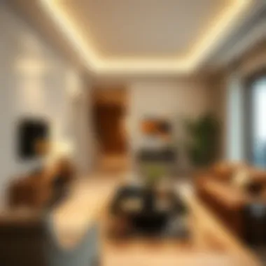 Luxurious Living Room Interior Luxurious living room interior of a Symphony Apartment