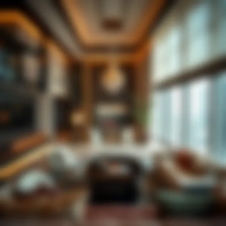 Elegant Interiors of Burj Khalifa Residence Luxurious interior of a flat in Burj Khalifa