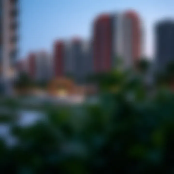 Community amenities in Karama such as parks and recreational spaces