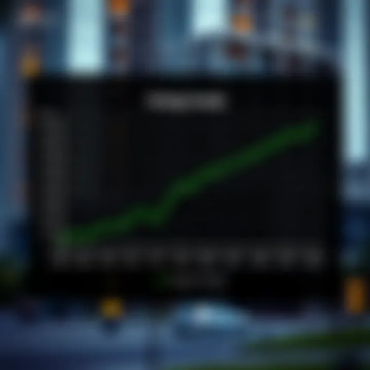 Graph illustrating pricing trends of 1 BHK apartments in Karama