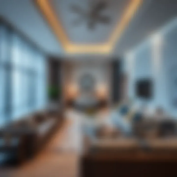 Spacious Living Area in Discovery Gardens Spacious living area showcasing bed space arrangements in Discovery Gardens