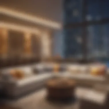 Relaxing Communal Lounge Area in Dubai Marina Relaxing communal lounge area in Dubai Marina