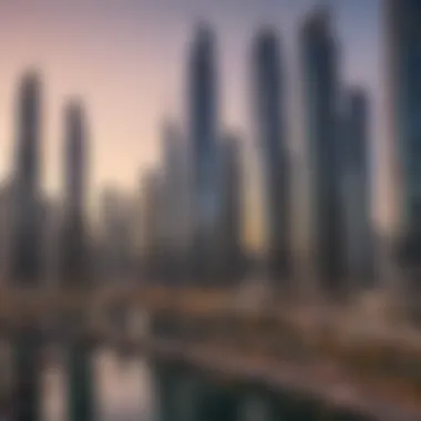 Vibrant View of Dubai Marina Skyline Vibrant view of Dubai Marina skyline