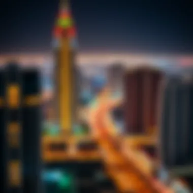 Map of Dubai highlighting popular neighborhoods for bed spaces