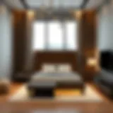 Stylish bed space interior reflecting modern living standards in Dubai