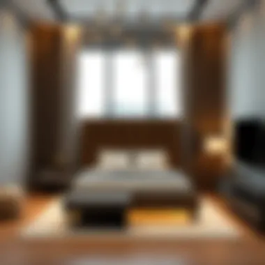 Stylish bed space interior reflecting modern living standards in Dubai