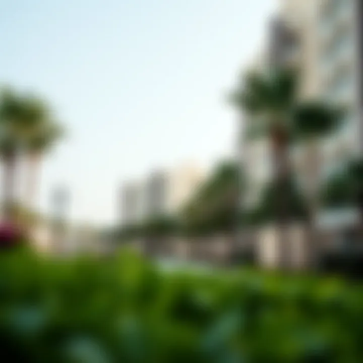 Lush Community Spaces in Cluster E Vibrant community spaces in Cluster E with lush landscaping