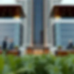 View of Dubai Trade Centre Hotel Apartments showcasing modern architecture