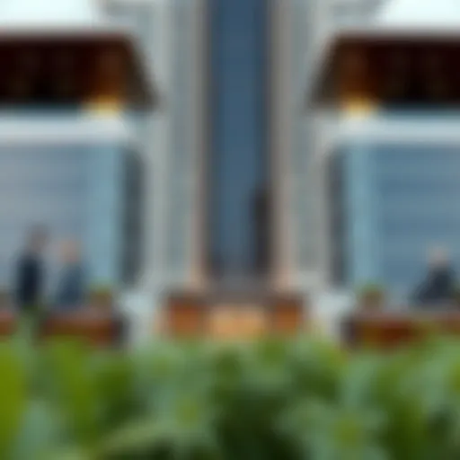 View of Dubai Trade Centre Hotel Apartments showcasing modern architecture