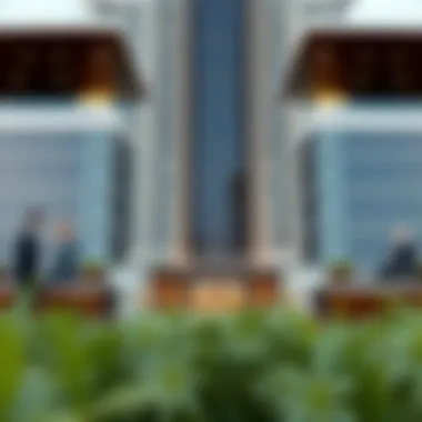 Modern Architecture of Dubai Trade Centre Hotel Apartments View of Dubai Trade Centre Hotel Apartments showcasing modern architecture