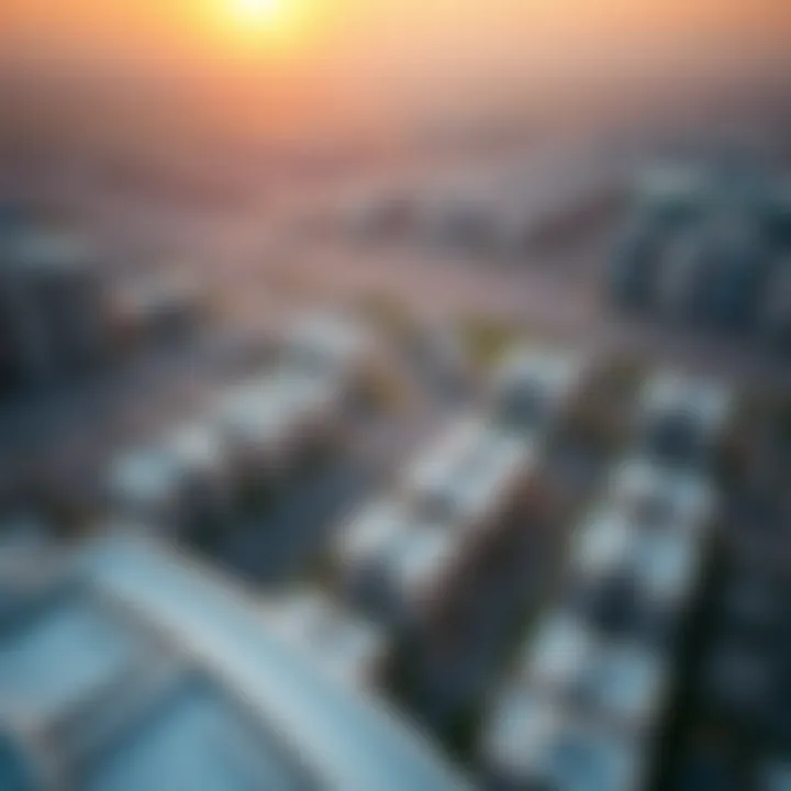 Aerial View of Dubai An aerial view of Dubai showcasing residential areas