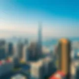 Aerial view of Dubai skyline showcasing various residential buildings