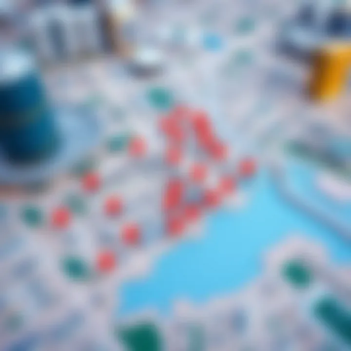 Map of Dubai Neighborhoods Map of Dubai neighborhoods with rental price indicators