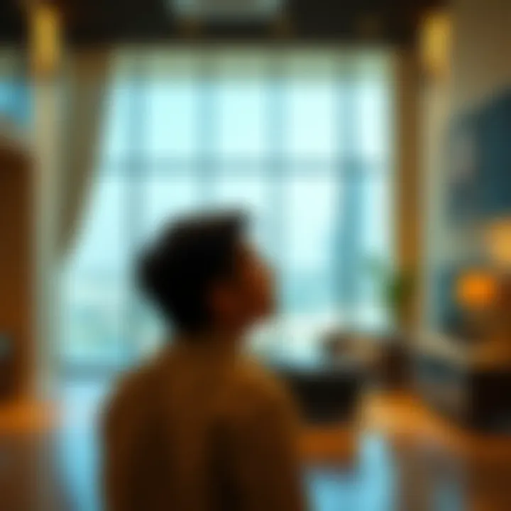 Person considering options in rental market