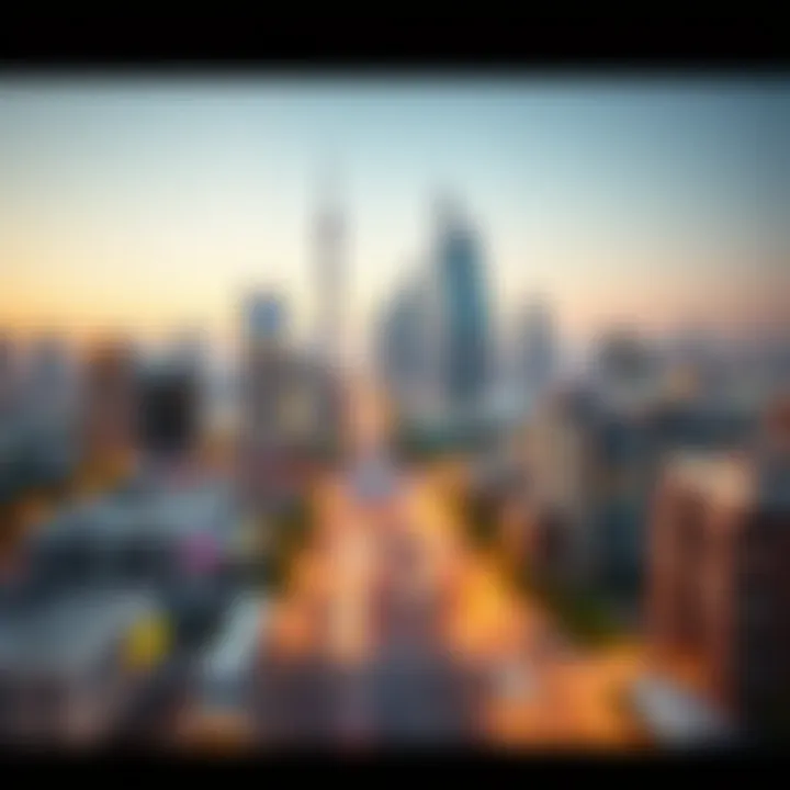 Overview of International City skyline