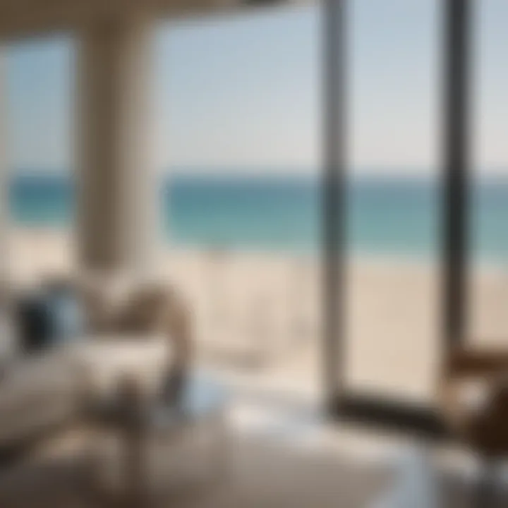 Stunning beach view from a JBR room