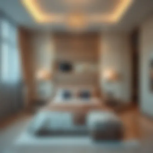 Luxurious bedroom setup in Barsha