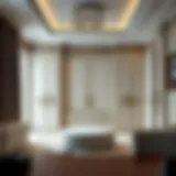 Elegant modern wardrobe design with intricate detailing