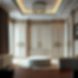 Elegant modern wardrobe design with intricate detailing