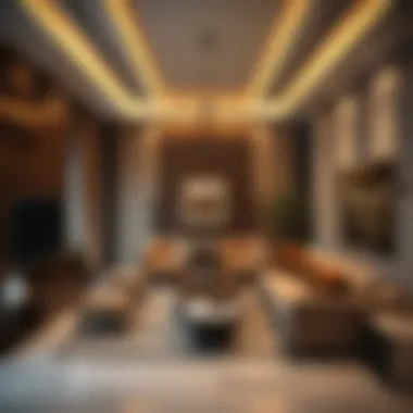 Optimized Functional Layout of Family Room Functional layout of a family room in a Rashidiya dwelling