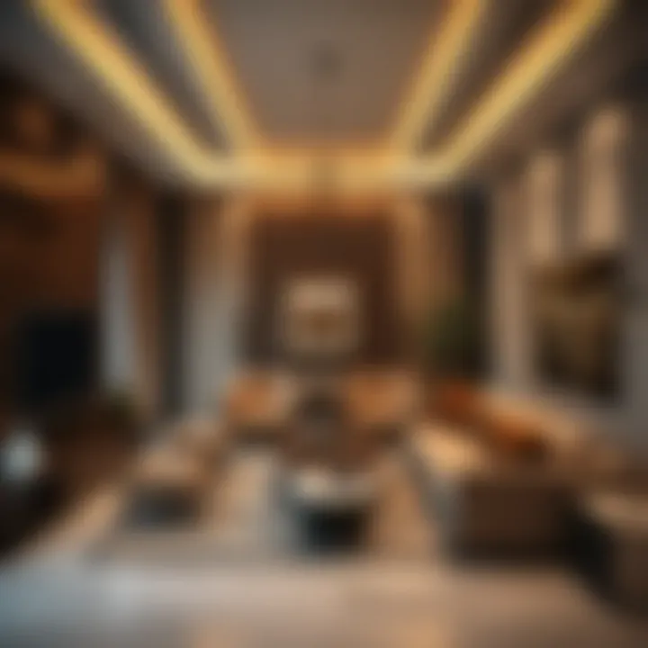 Optimized Functional Layout of Family Room Functional layout of a family room in a Rashidiya dwelling