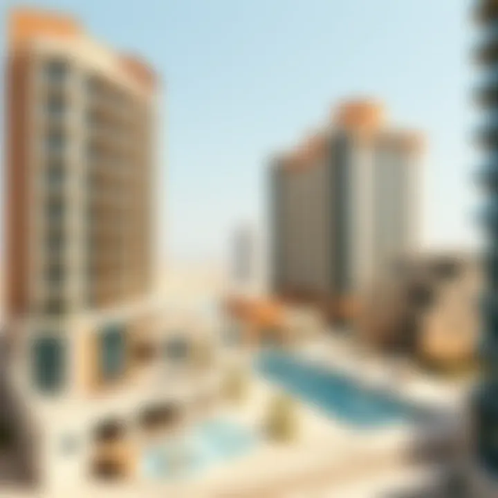 Map highlighting the location of Warsan Studio in Dubai