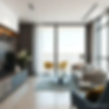 Modern Interiors at Warsan Studio Modern interiors of a rental apartment at Warsan Studio