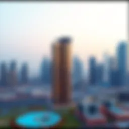 Stunning skyline view of Warsan Studio