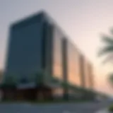 Exterior view of Yes Business Centre showcasing modern architecture